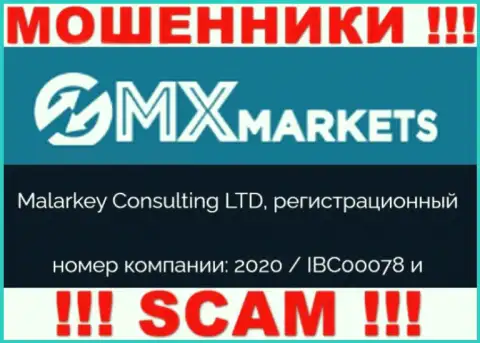 ГМИксМаркетс - регистрационный номер интернет-мошенников - 2020 / IBC00078