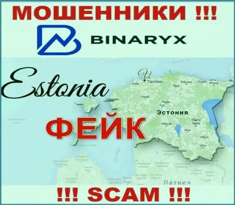 Офшорная юрисдикция компании Binaryx у нее на портале предоставлена ненастоящая, осторожно !!!