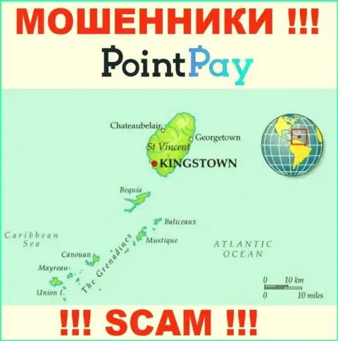 PointPay - это интернет-мошенники, их адрес регистрации на территории St. Vincent & the Grenadines