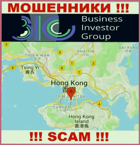 Офшорное место регистрации БизнесИнвесторГрупп Ком - на территории Гонконг