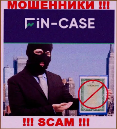 На сервисе Fin Case не размещен номер лицензии, значит, это очередные мошенники