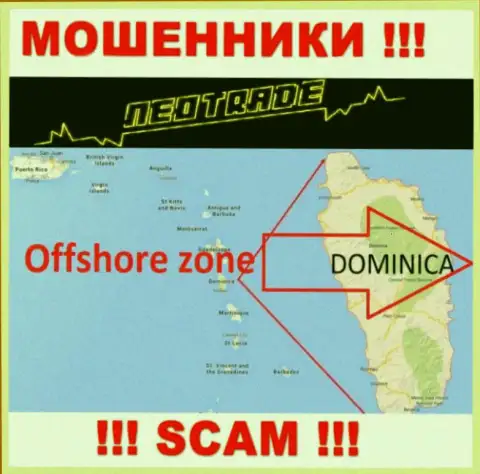 МОШЕННИКИ NeoTrade имеют регистрацию очень далеко, на территории - Dominika