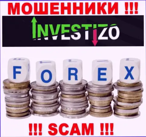 Мошенники Investizo Com, орудуя в области ФОРЕКС, обдирают наивных людей
