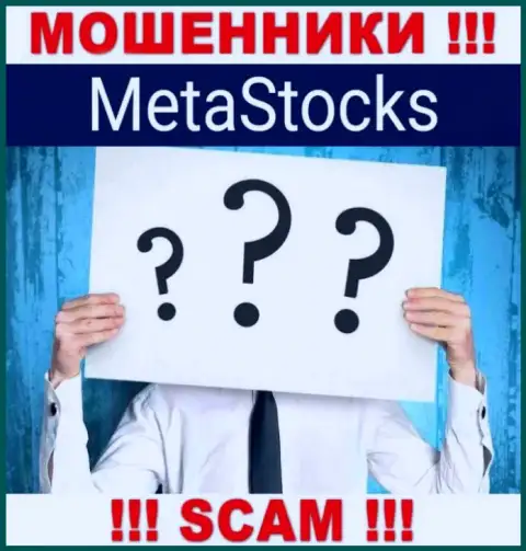 На web-ресурсе MetaStocks и в сети нет ни единого слова о том, кому принадлежит эта организация