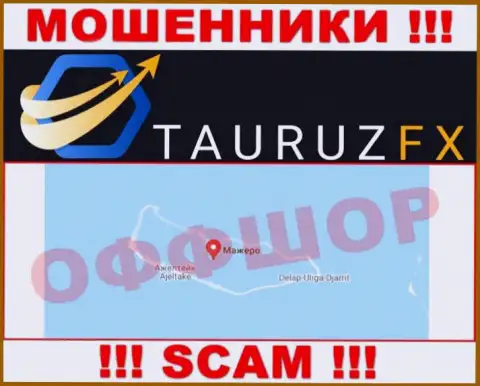 С интернет-ворюгой TauruzFX крайне опасно сотрудничать, они базируются в оффшорной зоне: Маршалловы острова
