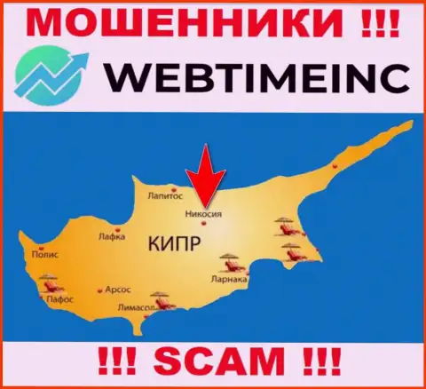 Организация WebTime Inc это мошенники, находятся на территории Nicosia, Cyprus, а это офшорная зона