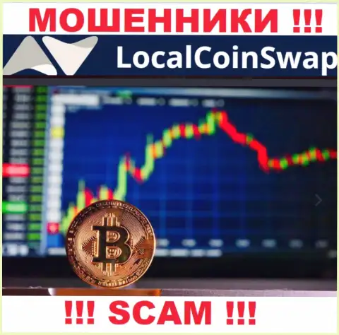 Не нужно доверять вклады LocalCoinSwap, поскольку их область работы, Crypto trading, обман