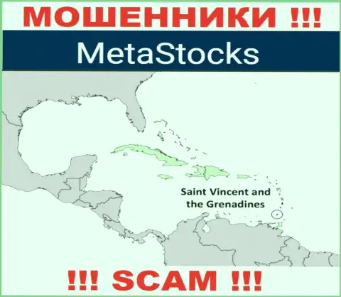 Из компании MetaStocks денежные средства вывести невозможно, они имеют офшорную регистрацию: Kingstown, St. Vincent and the Grenadines
