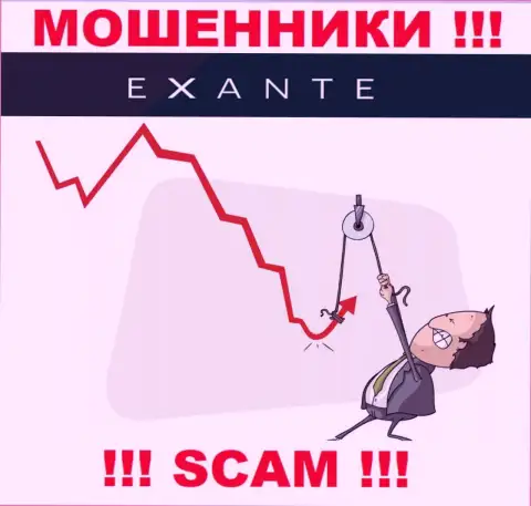 Не переводите ни рубля дополнительно в брокерскую организацию Экзантен Ком - сольют все под ноль