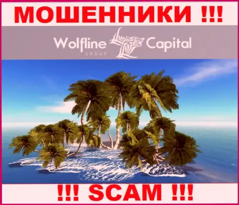 Мошенники WolflineCapital не предоставляют достоверную информацию касательно своей юрисдикции